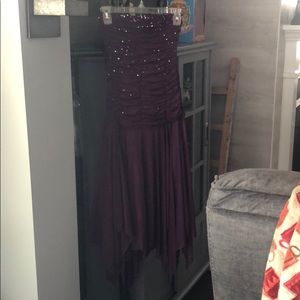 Purple sequined prom or homecoming dress